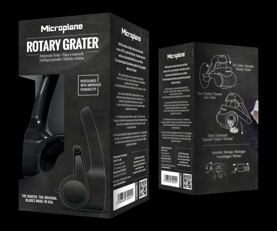 Roterende ostehøvel, parmesanhøvel - Microplane