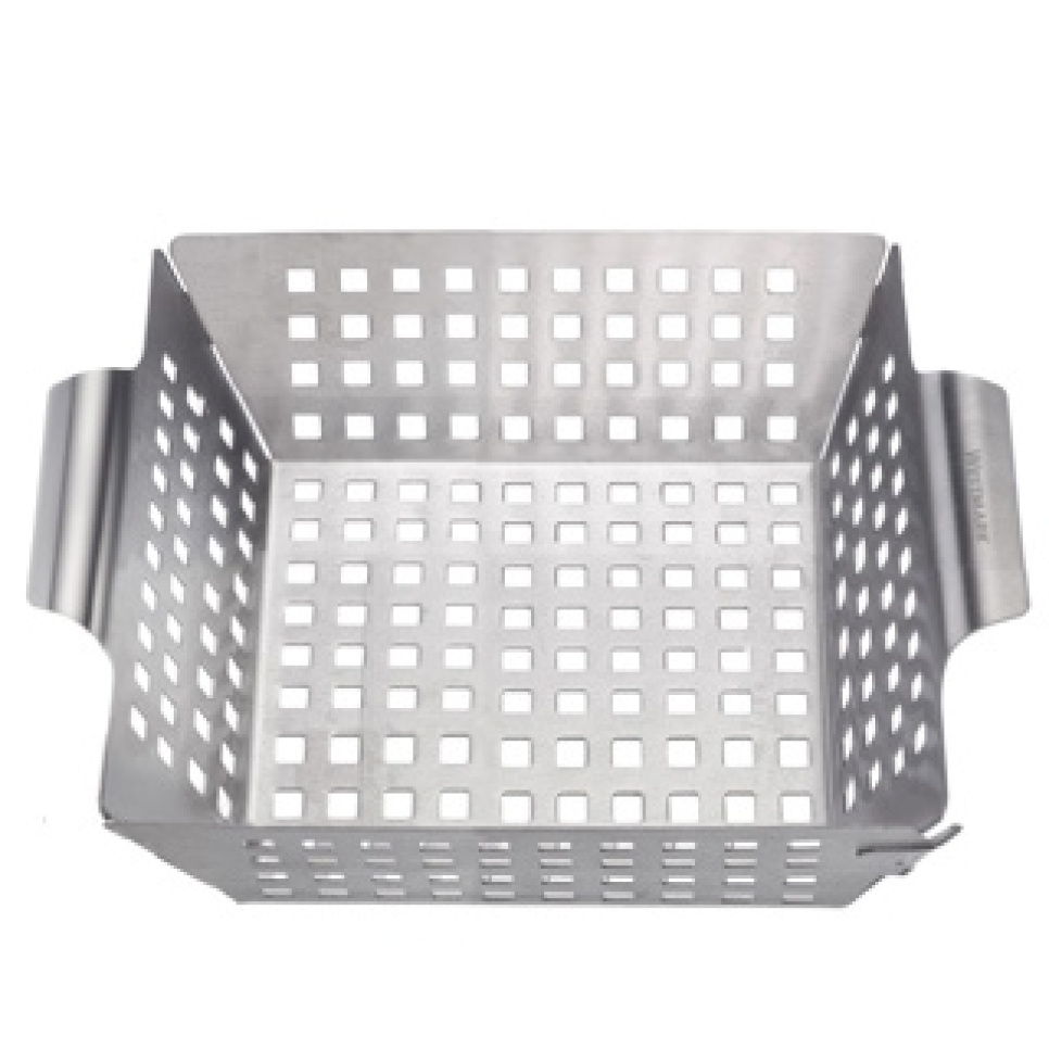 Perforert grillkurv i rustfritt stål, 21,5 x 26,5 cm - Westmark i gruppen Grill, Komfyrer & Ovner / Tilbehør til grill / Grillrist hos The Kitchen Lab (2190-32121)