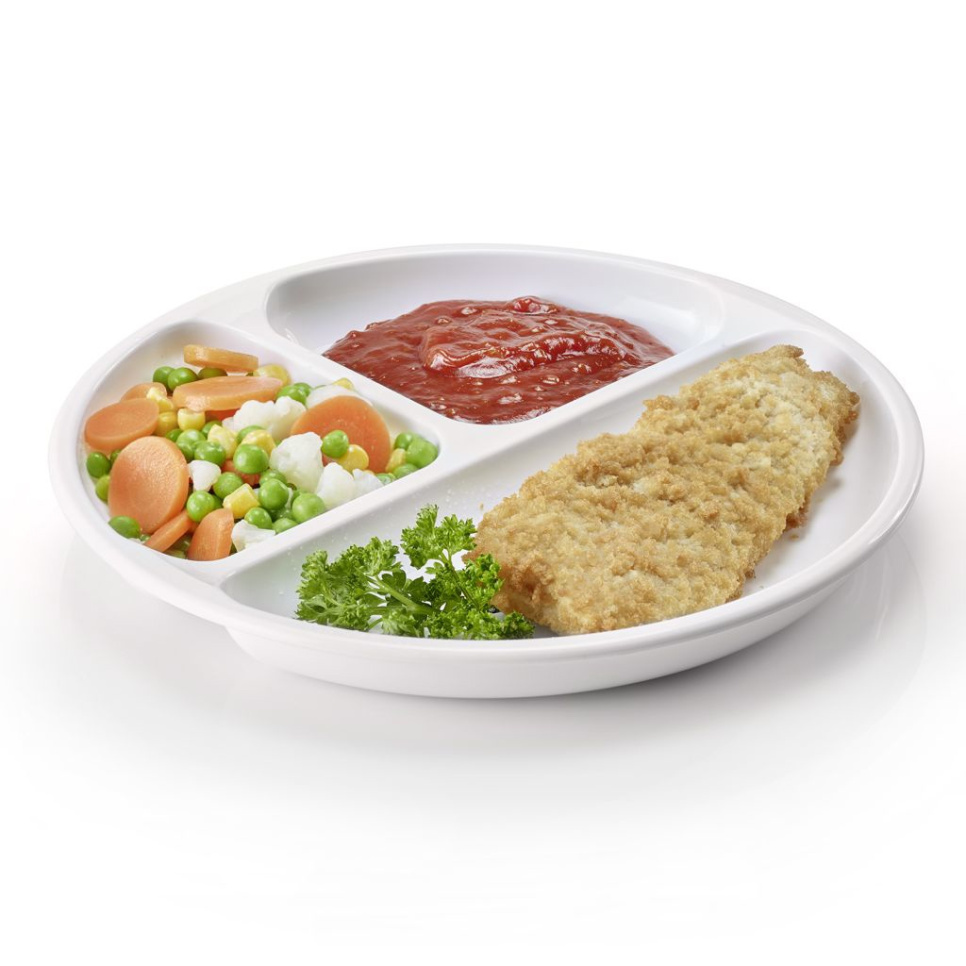 Tallerken i plast med tre rom, 25 cm - Westmark Tallerken i plast med tre rom, 25 cm - Westmark