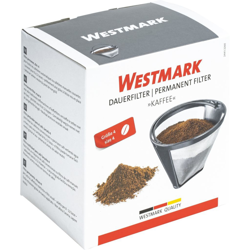 Permanent kaffefilter i rustfritt stål, 1x4 - Westmark Permanent kaffefilter i rustfritt stål, 1x4 - Westmark