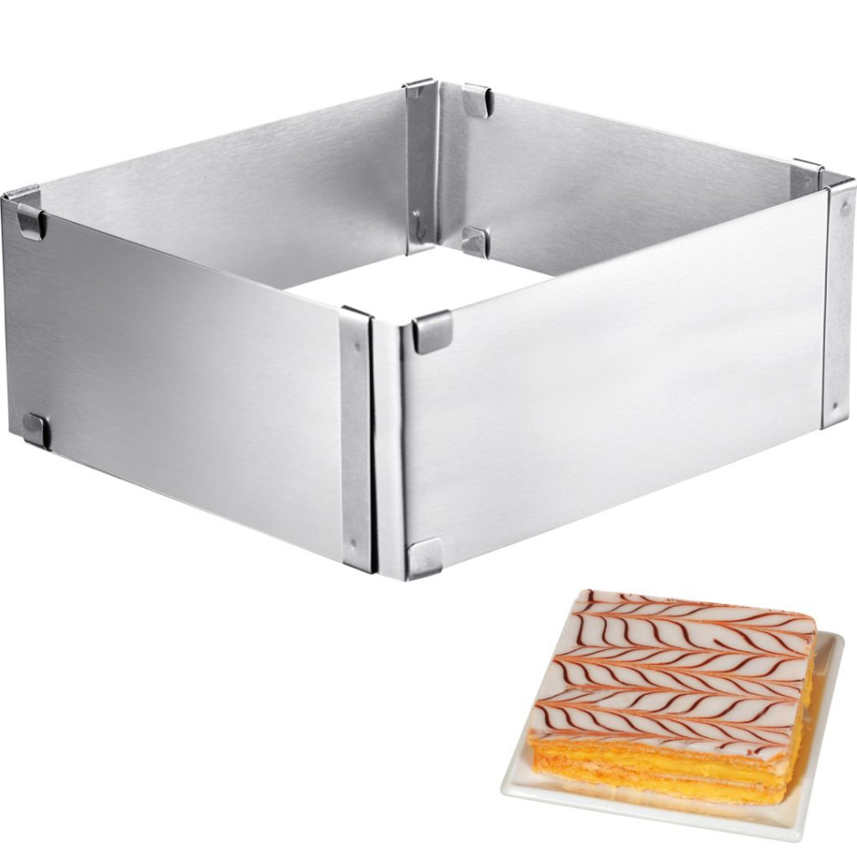 Justerbar firkantet stoppring, 8 cm - Westmark Justerbar firkantet stoppring, 8 cm - Westmark