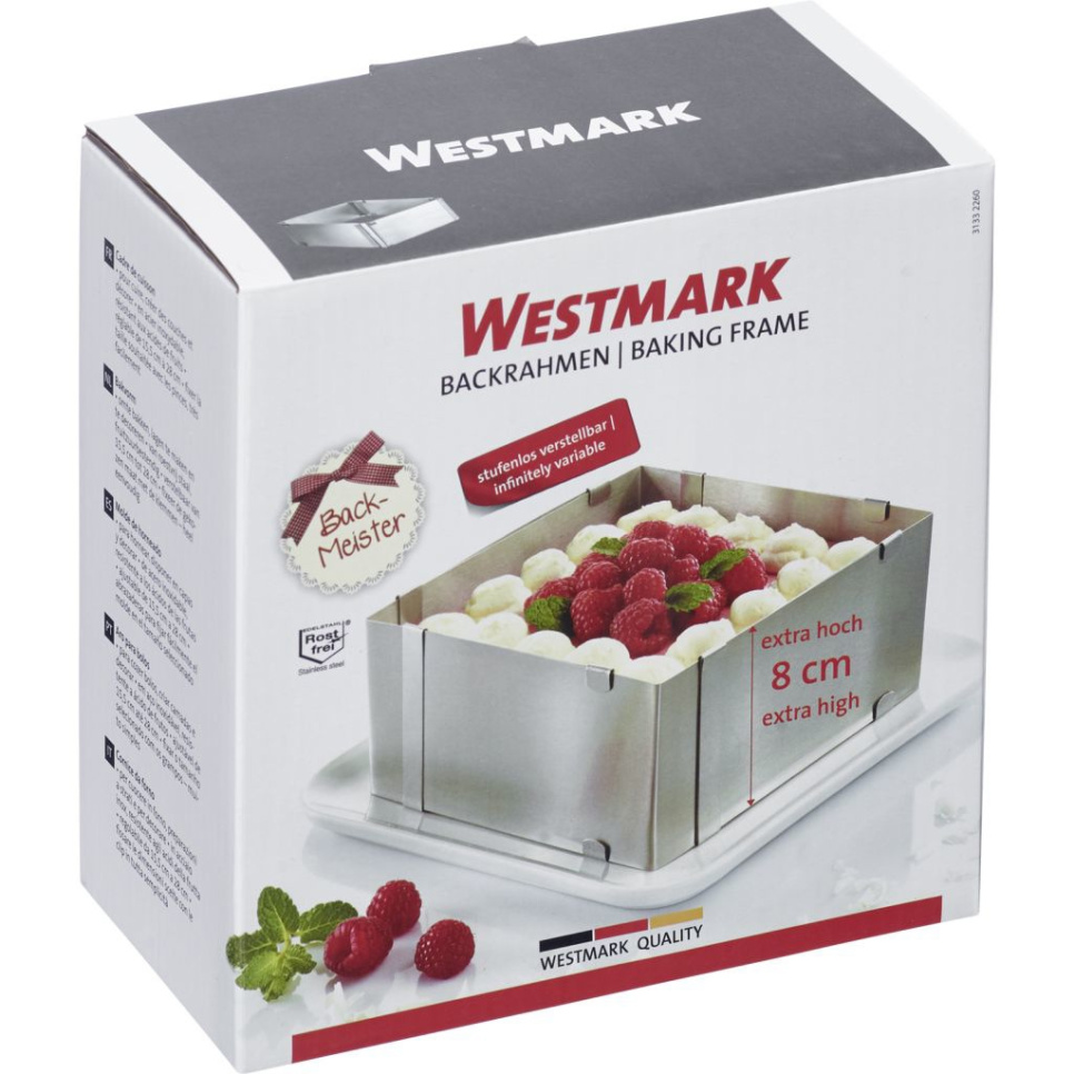 Justerbar firkantet stoppring, 8 cm - Westmark Justerbar firkantet stoppring, 8 cm - Westmark