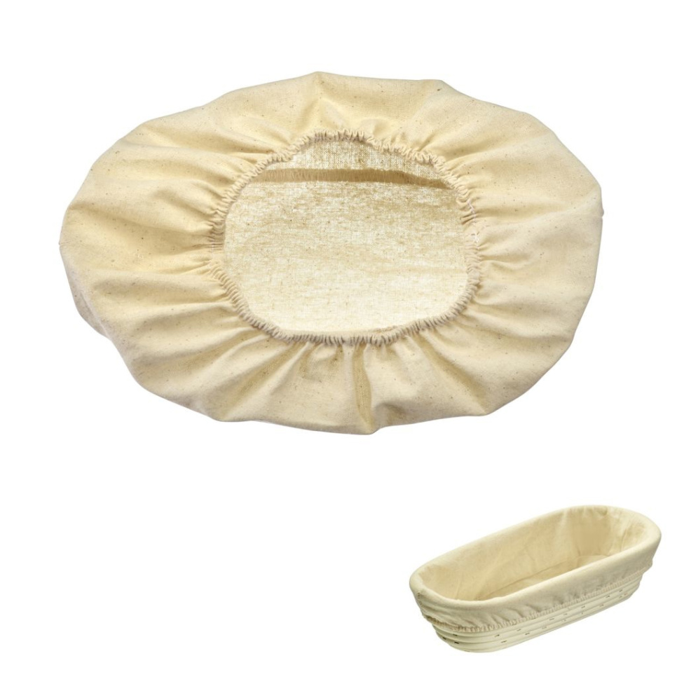 Bomullsduk til avlang fermenteringskurv, 750 - 1000 g - Westmark Bomullsduk til avlang fermenteringskurv, 750 - 1000 g - Westmark