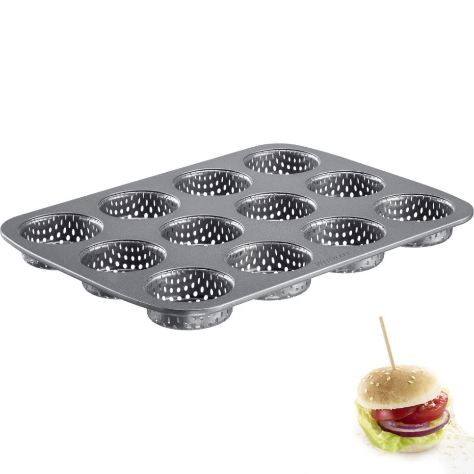 Perforert bakeform til minihamburgerbrød, non-stick - Westmark Perforert bakeform til minihamburgerbrød, non-stick - Westmark