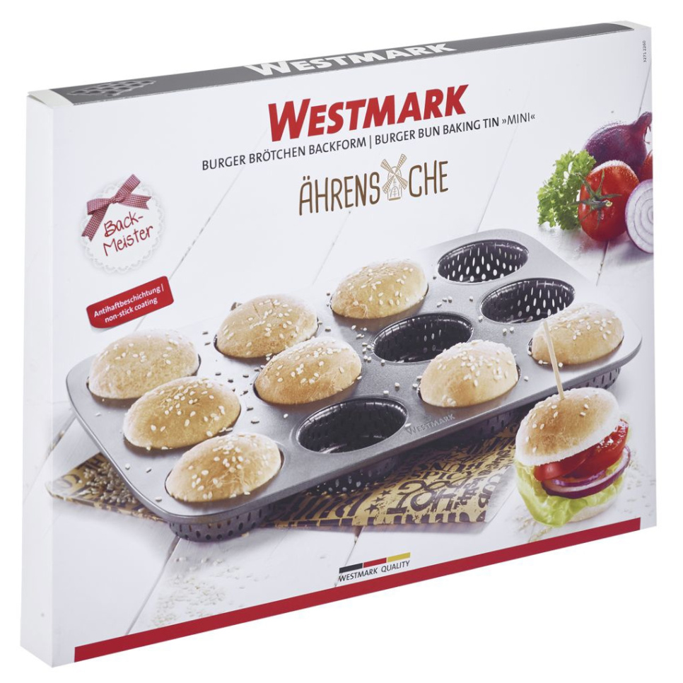 Perforert bakeform til minihamburgerbrød, non-stick - Westmark Perforert bakeform til minihamburgerbrød, non-stick - Westmark