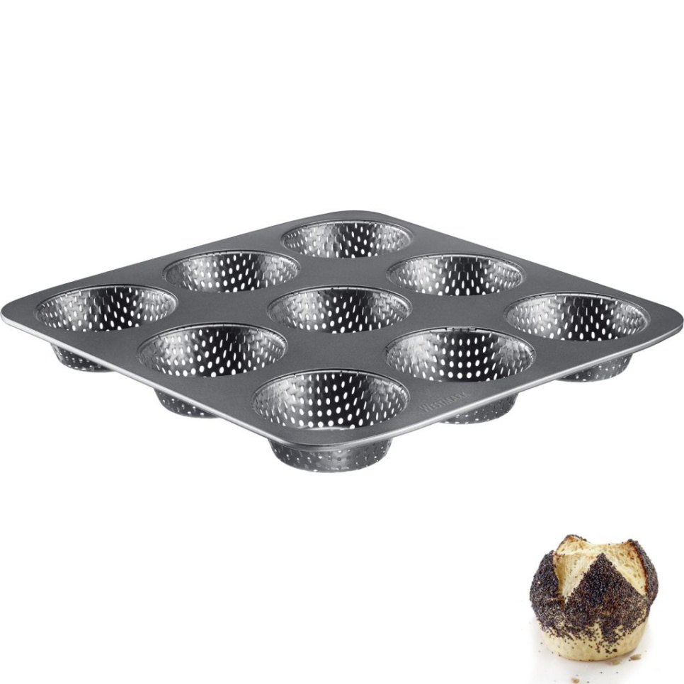 Perforert bakeform til konvoluttbrød, non-stick - Westmark