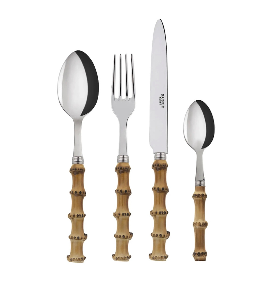 Set, 4 pcs, Panda Bambu - Sabre Paris i gruppen Borddekking / Bestikk / Bestikksett hos The Kitchen Lab (2195-31384)