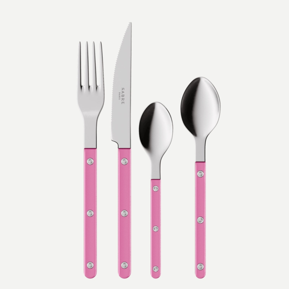 Bestikksett, 24 deler, Bistrot Pearly, Pink - Sabre Paris i gruppen Borddekking / Bestikk / Bestikksett hos The Kitchen Lab (2195-32329)