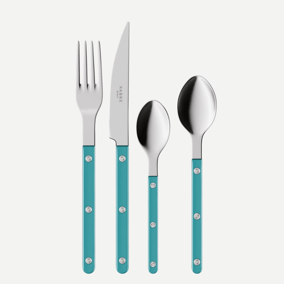 Bestikksett, 24 deler, Bistrot Pearly, Turquoise - Sabre Paris i gruppen Borddekking / Bestikk / Bestikksett hos The Kitchen Lab (2195-32334)