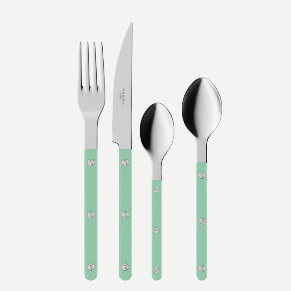 Bestikksett, 24 deler, Bistrot, Pastel green - Sabre Paris i gruppen Borddekking / Bestikk / Bestikksett hos The Kitchen Lab (2195-32345)