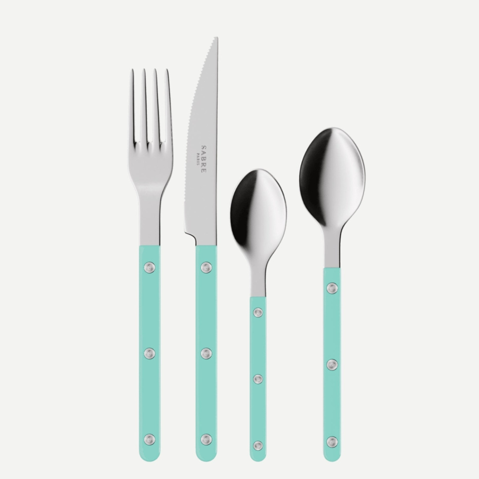 Bestikksett, 24 deler, Bistrot, Turquoise - Sabre Paris i gruppen Borddekking / Bestikk / Bestikksett hos The Kitchen Lab (2195-32348)