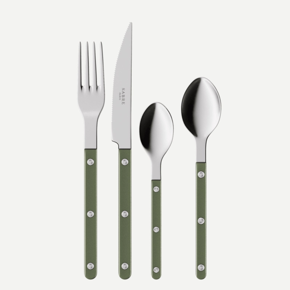 Bestikksett, 4 deler, Bistrot Pearly, Dark green - Sabre Paris i gruppen Borddekking / Bestikk / Bestikksett hos The Kitchen Lab (2195-32353)