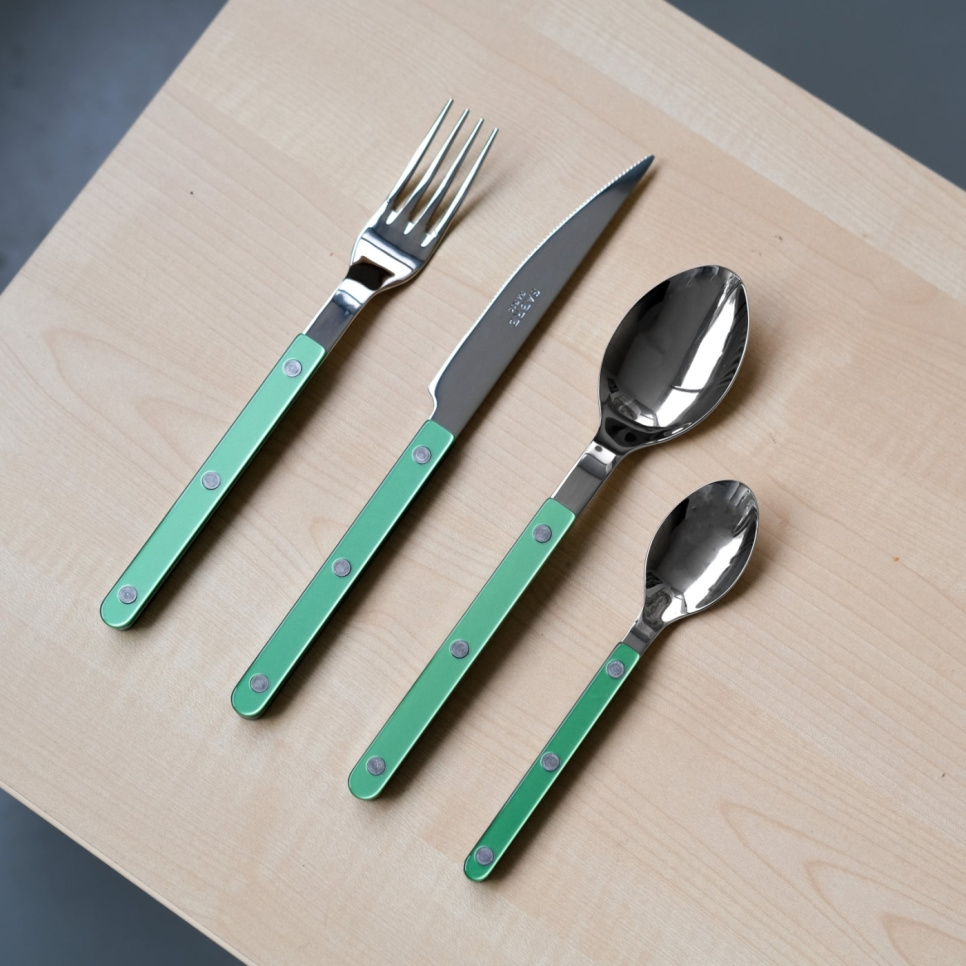 Bestikksett, 4 deler, Bistrot Pearly, Garden green - Sabre Paris