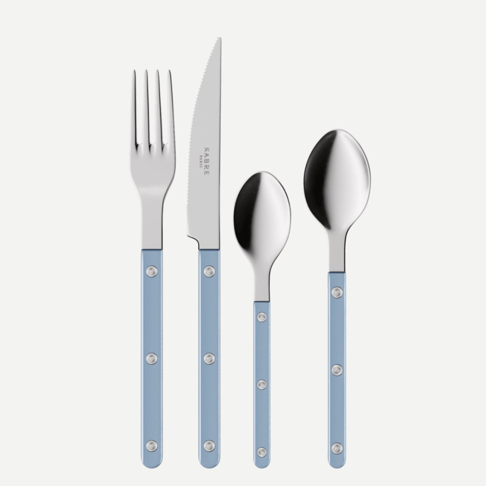 Bestikksett, 4 deler, Bistrot Pearly, Light blue - Sabre Paris i gruppen Borddekking / Bestikk / Bestikksett hos The Kitchen Lab (2195-32358)