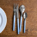 Bestikksett, 4 deler, Bistrot Pearly, Light blue - Sabre Paris