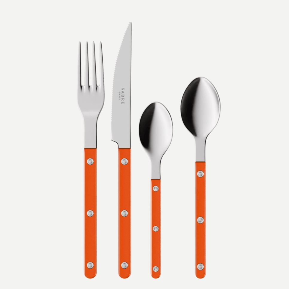 Bestikksett, 4 deler, Bistrot Pearly, Orange - Sabre Paris i gruppen Borddekking / Bestikk / Bestikksett hos The Kitchen Lab (2195-32362)