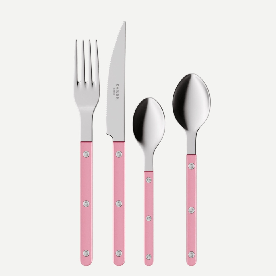 Bestikksett, 4 deler, Bistrot Pearly, Soft pink - Sabre Paris i gruppen Borddekking / Bestikk / Bestikksett hos The Kitchen Lab (2195-32367)
