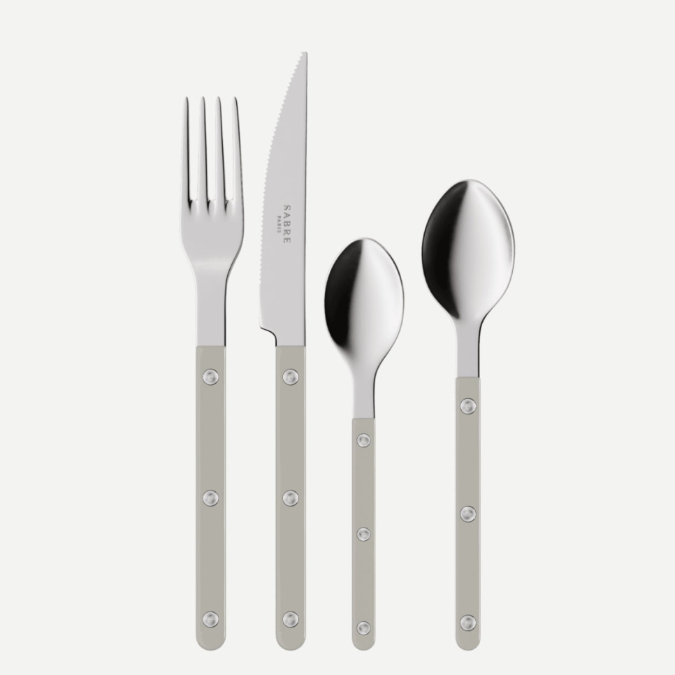 Bestikksett, 4 deler, Bistrot, Grey - Sabre Paris i gruppen Borddekking / Bestikk / Bestikksett hos The Kitchen Lab (2195-32377)