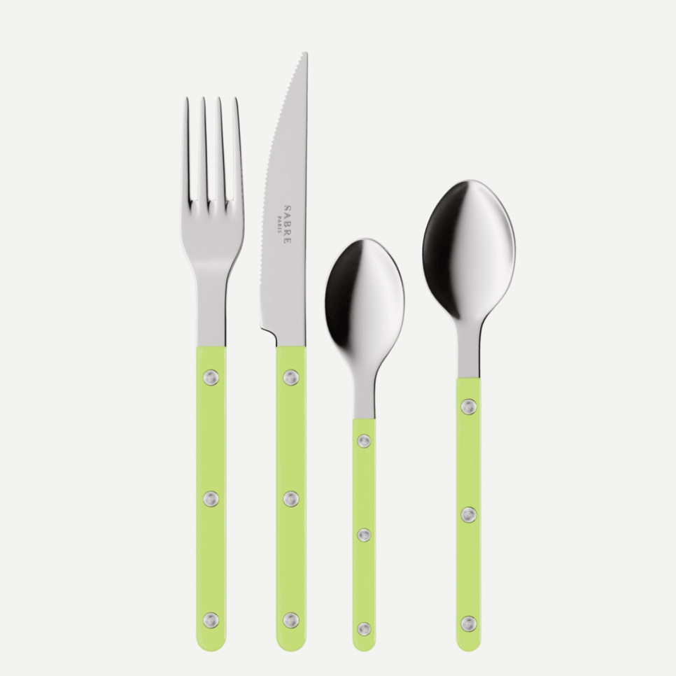 Bestikksett, 4 deler, Bistrot, Lime - Sabre Paris i gruppen Borddekking / Bestikk / Bestikksett hos The Kitchen Lab (2195-32379)