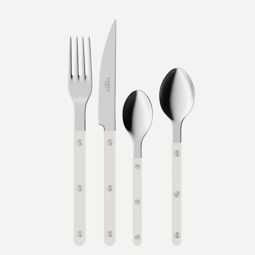 Bestikksett, 4 deler, Bistrot, White - Sabre Paris i gruppen Borddekking / Bestikk / Bestikksett hos The Kitchen Lab (2195-32384)