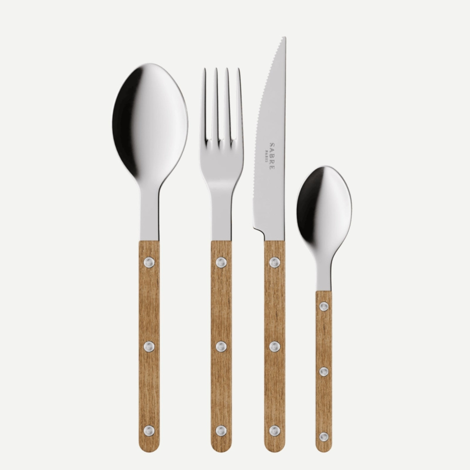 Bestikksett, 24 deler, Bistrot Teak - Sabre Paris i gruppen Borddekking / Bestikk / Bestikksett hos The Kitchen Lab (2195-33268)