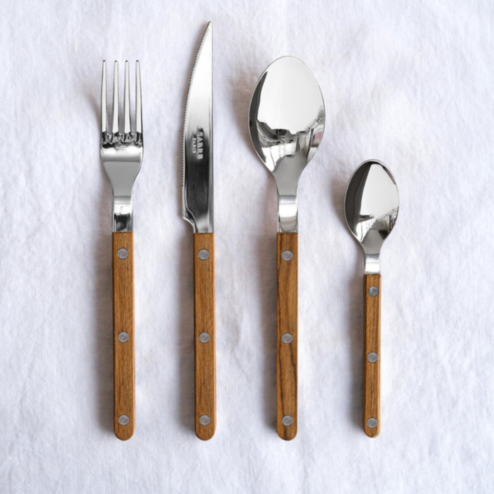 Bestikksett, 24 deler, Bistrot Teak - Sabre Paris