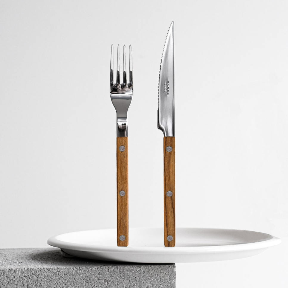 Bestikksett, 24 deler, Bistrot Teak - Sabre Paris