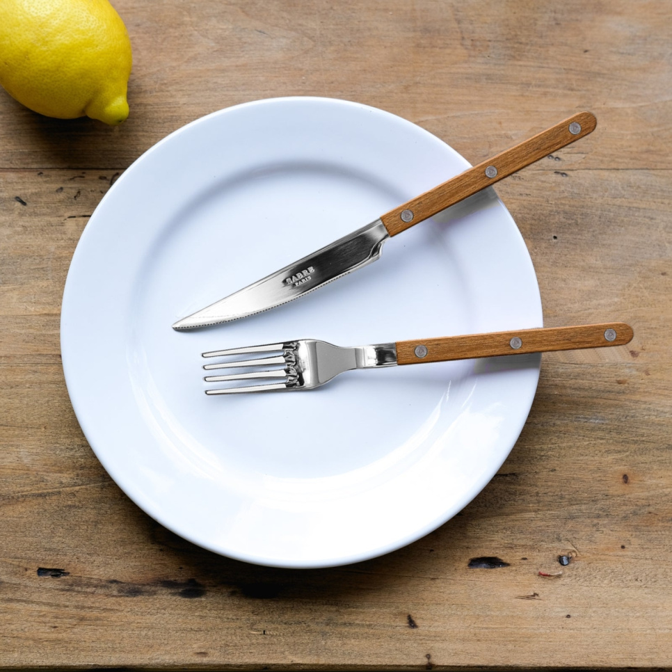 Bestikksett, 4 deler, Bistrot Teak - Sabre Paris