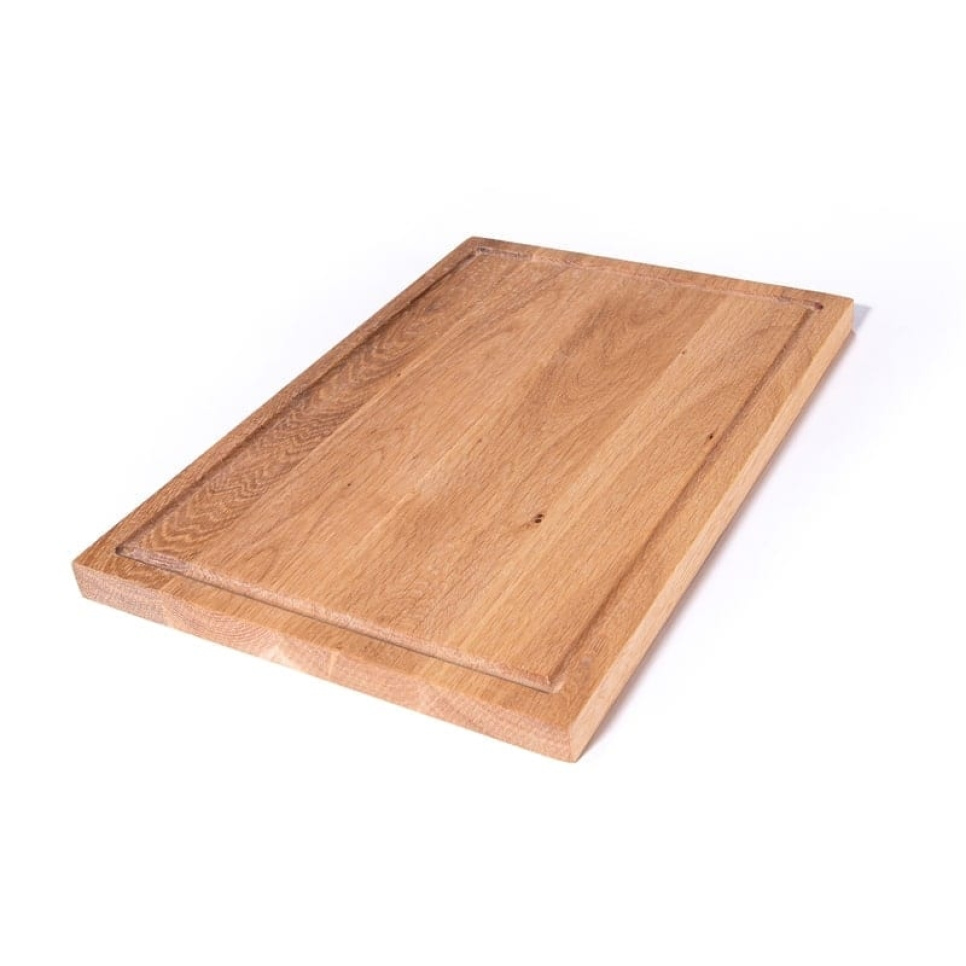 Tavle med takrenne, oljet eik, 35x25x2,2 cm - AT-Line i gruppen Matlaging / Kjøkkenutstyr / Skjærebrett hos The Kitchen Lab (2212-30482)