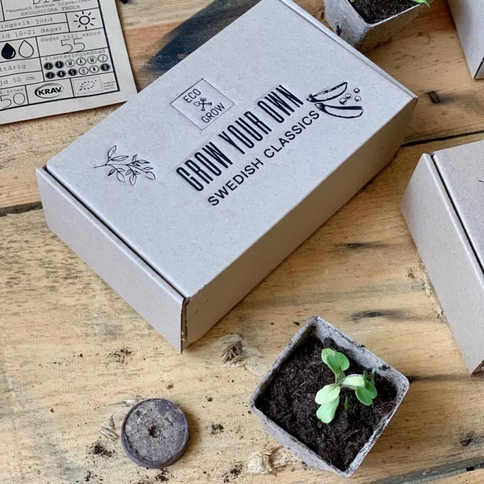 Behovsmerket dyrkingssett, Swedish Classics (4 stk) - Eco Grow i gruppen Matlaging / Kolonial hos The Kitchen Lab (2214-31555)