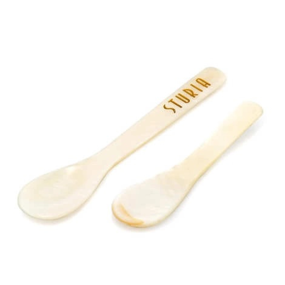 Skje i perlemor, 7 cm - Sturia