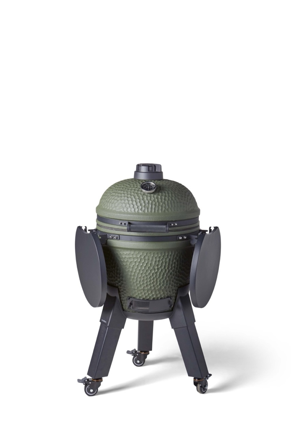 Kamado-grill inkludert benbrakett, svarte ben med hjul og sidebord - Moddern i gruppen Grill, Komfyrer & Ovner / Grill / Kamadogrill hos The Kitchen Lab (2236-32033)