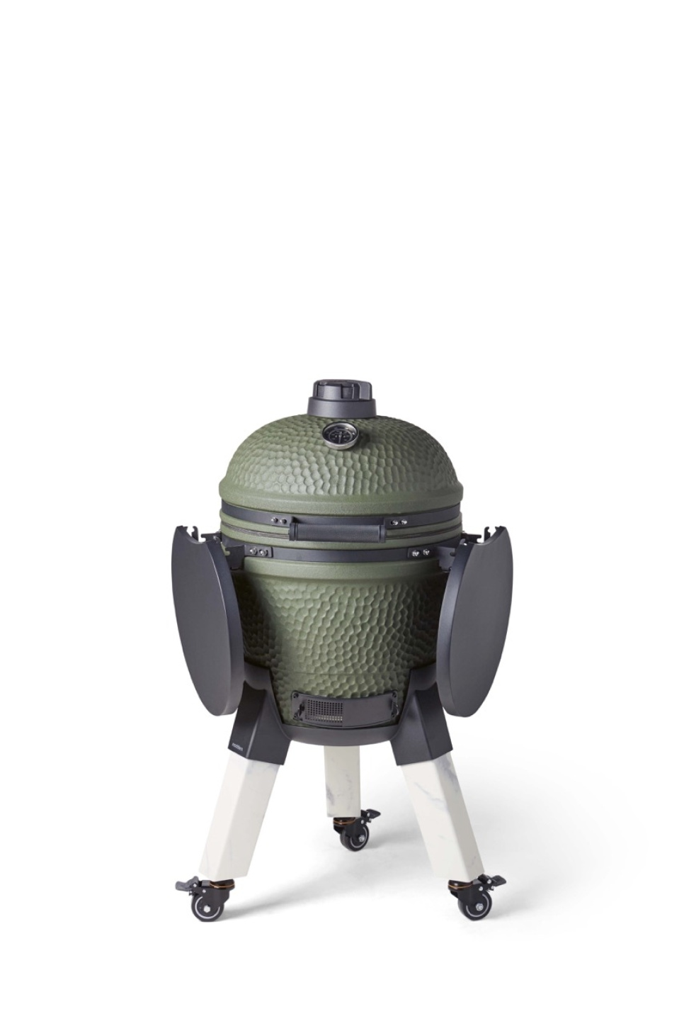 Kamado-grill inkludert benbrakett, aluminiumsben (marmorimitasjon) med hjul og sidebord - Moddern i gruppen Grill, Komfyrer & Ovner / Grill / Kamadogrill hos The Kitchen Lab (2236-32034)