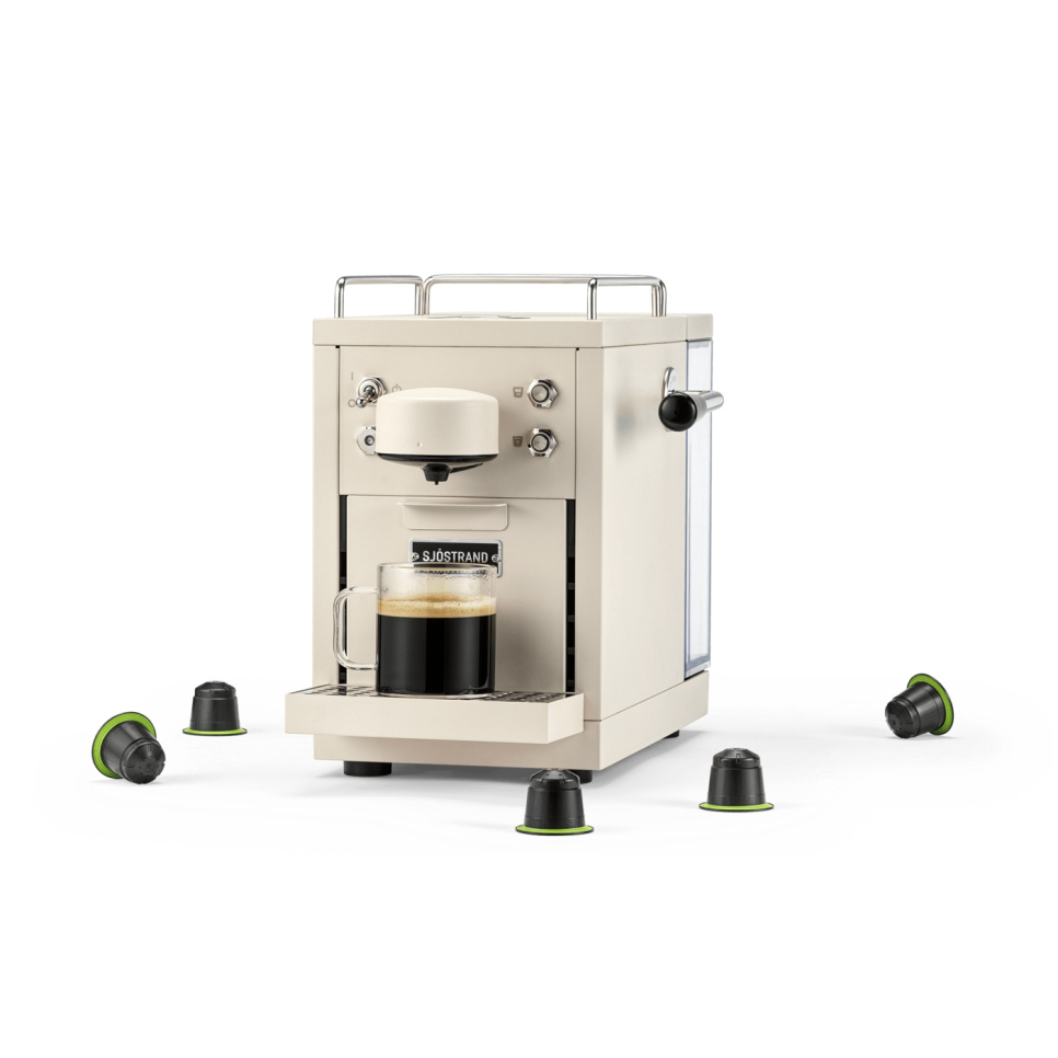 Kapselmaskin, The Original Espresso Capsule Machine, Svart - Sjöstrand i gruppen Te og kaffe / Brygg kaffe / Kaffetrakter hos The Kitchen Lab (2237-31693)