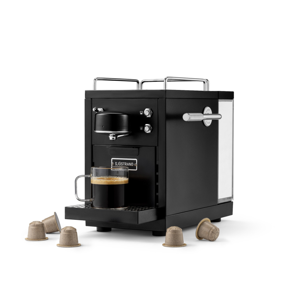 Kapselmaskin, The Original Espresso Capsule Machine, Svart - Sjöstrand i gruppen Te og kaffe / Brygg kaffe / Kaffetrakter hos The Kitchen Lab (2237-31693)