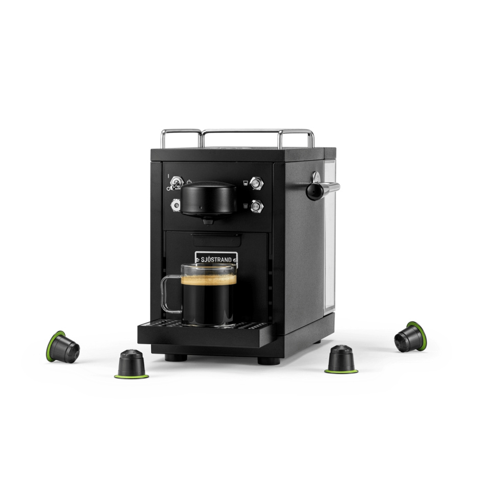 Kapselmaskin, The Original Espresso Capsule Machine, Beige - Sjöstrand i gruppen Te og kaffe / Brygg kaffe / Kaffetrakter hos The Kitchen Lab (2237-31694)