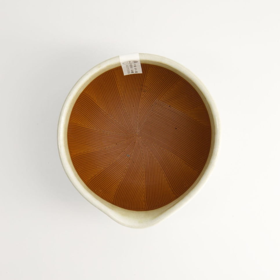 Japansk morter, Suribachi, hvit 15,5 cm