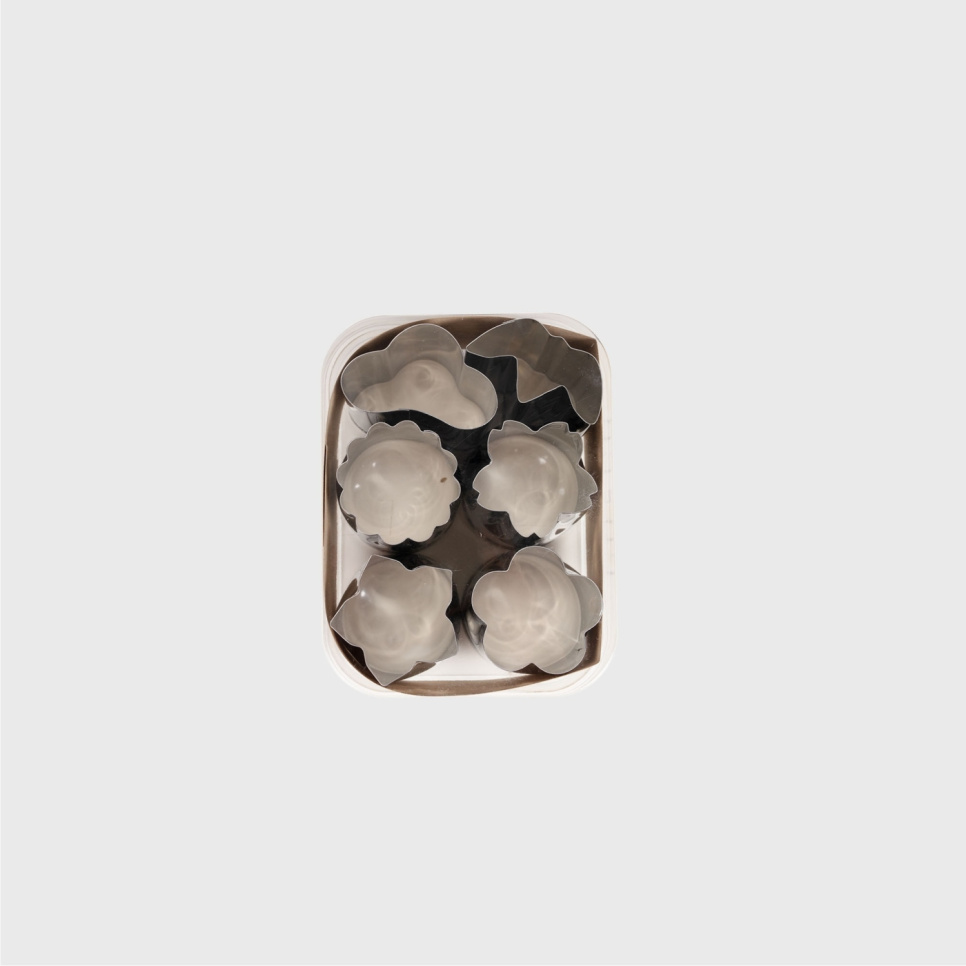 Japanske grønnsaksutskjærere, 6-pak, Small - Queen Rose