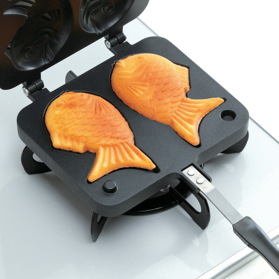 Taiyaki, japansk fiskform til pannekaker