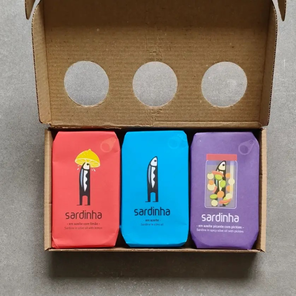 Sardiner 3-pakning, Blandede varianter - Sardinha