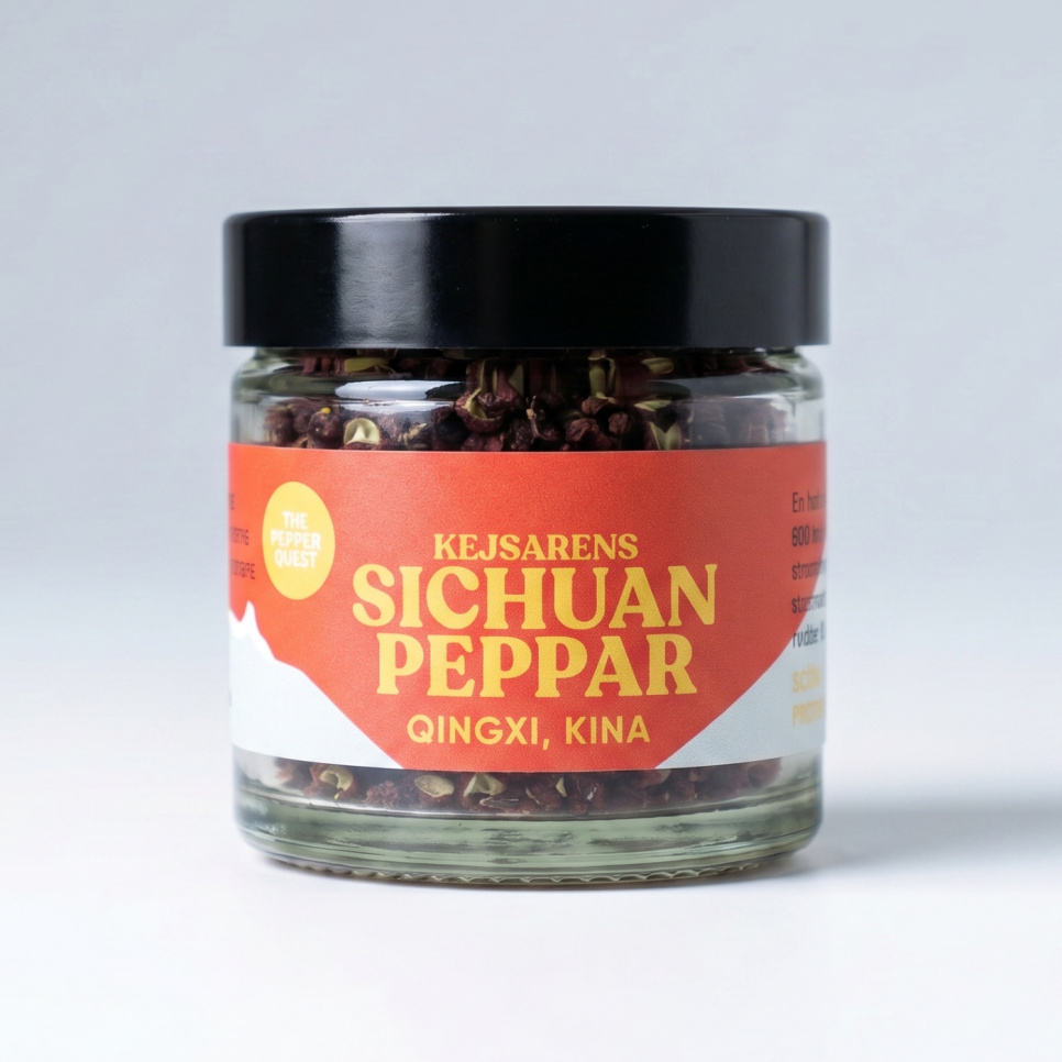 Sichuanpepper, QingXi, 15 g - The Pepper Quest i gruppen Matlaging / Krydder og Smakstilsetninger / Pepper hos The Kitchen Lab (2257-33300)