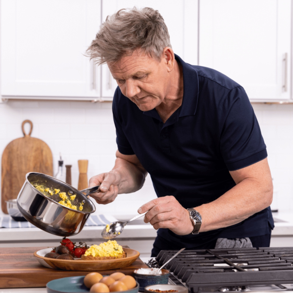 Kasserolle med glasslokk, nonstick, 1,9 L - Hexclad