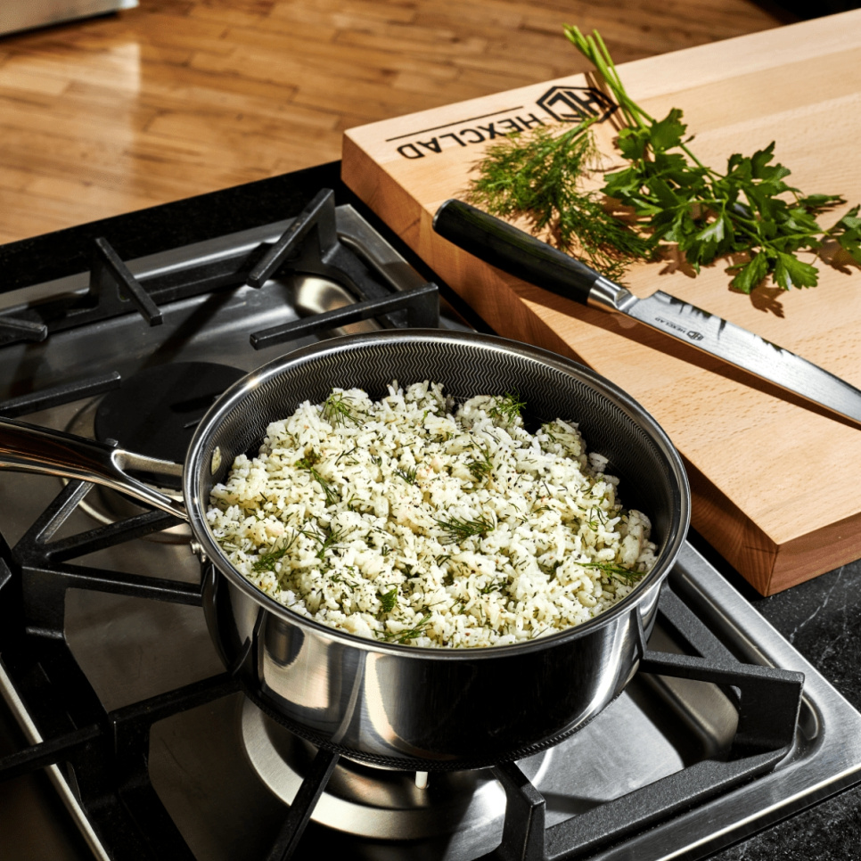 Kasserolle med glasslokk, nonstick, 2,8 L - Hexclad