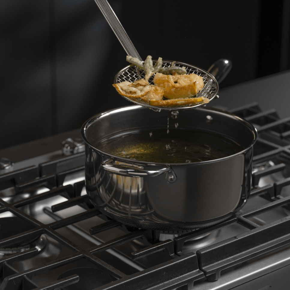 Kasserolle med glasslokk, nonstick, 4,7 L - Hexclad