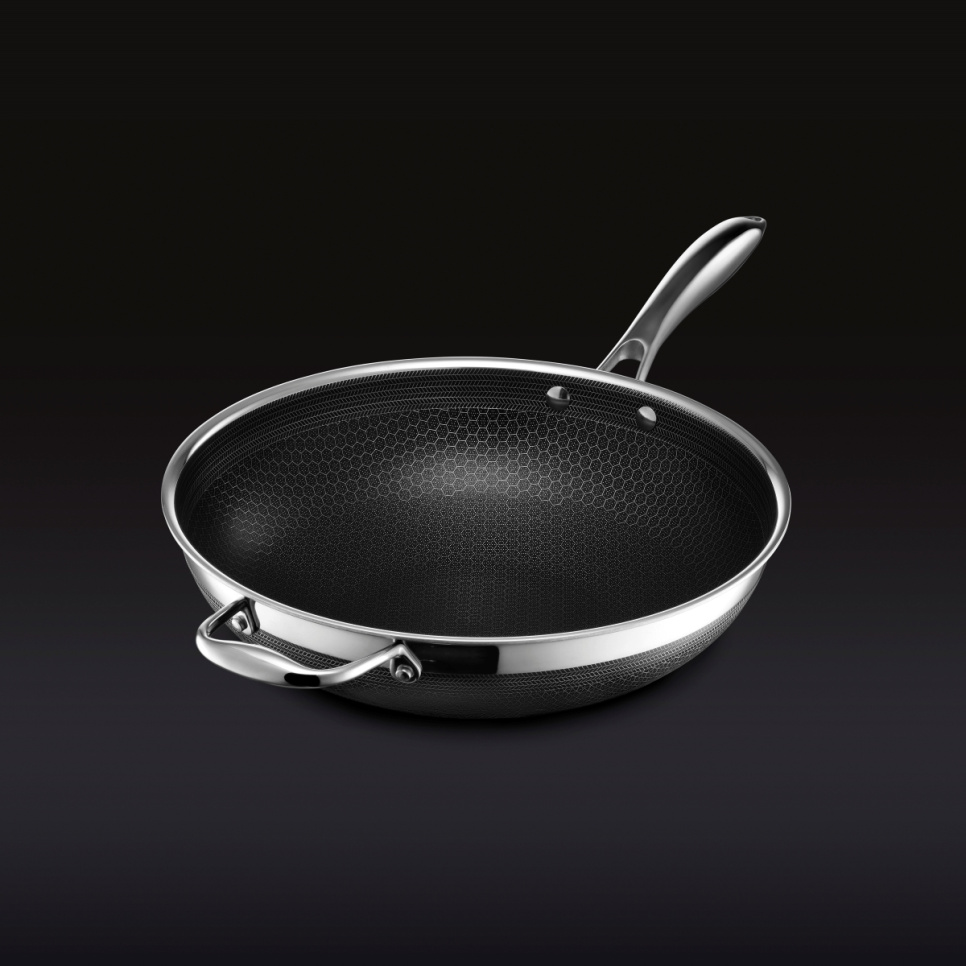 Wokpanne, nonstick, 30 cm - Hexclad i gruppen Matlaging / Stekepanne / Wokpanne hos The Kitchen Lab (2262-33395)