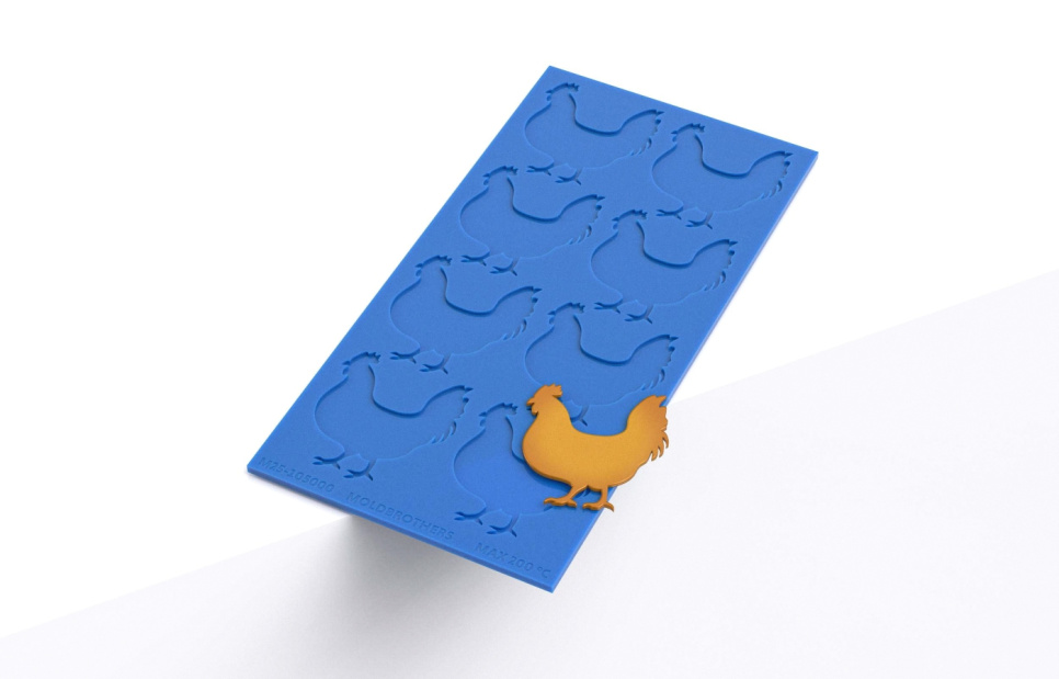 Silikonform, Chicken Tuille Mold - Moldbrothers i gruppen Baking / Bakeformer / Silikonformer hos The Kitchen Lab (2296-34797)