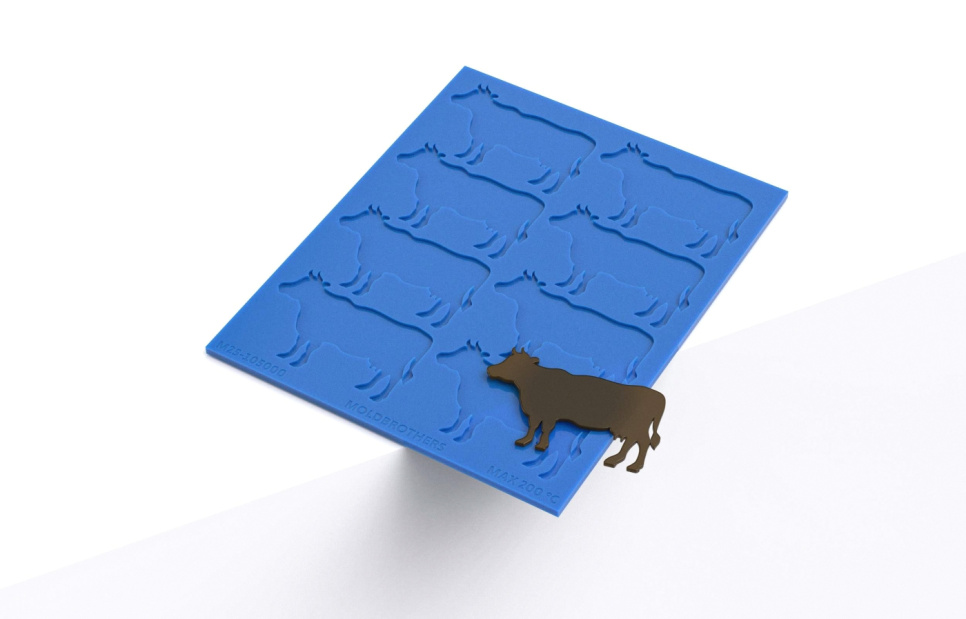Silikonform, Cow Tuille Mold - Moldbrothers i gruppen Baking / Bakeformer / Silikonformer hos The Kitchen Lab (2296-34800)