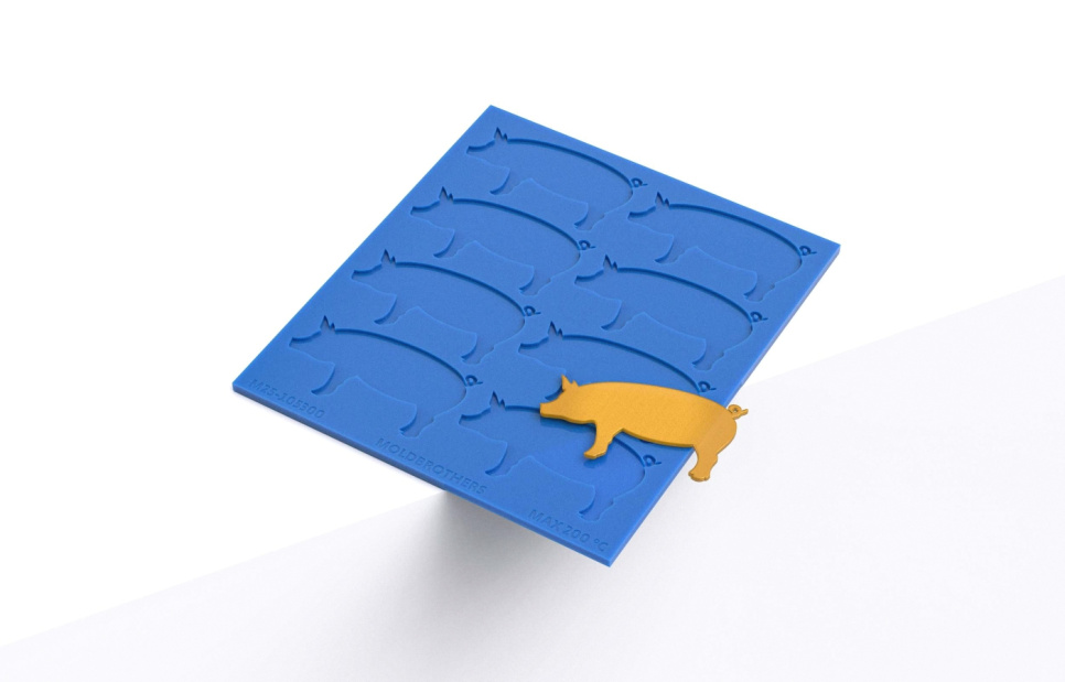 Silikonform, Pig Tuille Mold - Moldbrothers i gruppen Baking / Bakeformer / Silikonformer hos The Kitchen Lab (2296-34807)