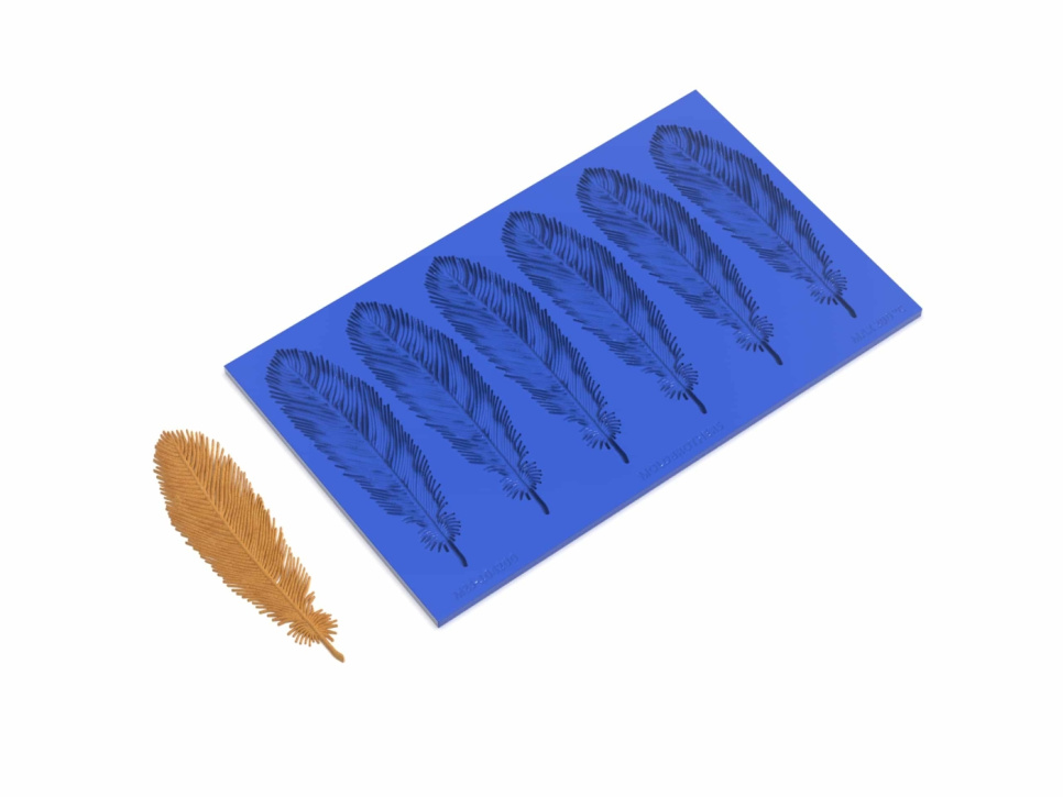 Silikonform, Realistic Feather Tuille Mold - Moldbrothers i gruppen Baking / Bakeformer / Silikonformer hos The Kitchen Lab (2296-34811)