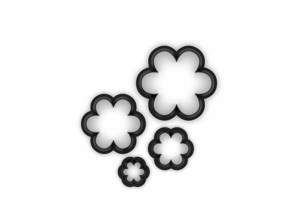 Utstickare, Flower 6 Cutters - Moldbrothers i gruppen Baking / Bakeredskaper / Kuttere og former hos The Kitchen Lab (2296-34821)